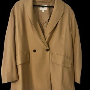 Banana Republic Camel Double-Breasted Jacket